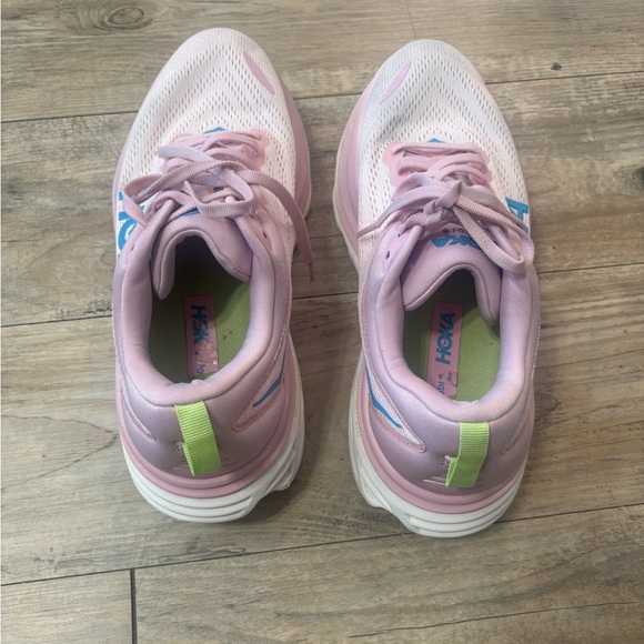 Hoka blue and pink Bondi 8 - Picture 7 of 9
